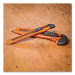 Snap-Off Utility Knife Set, 9 mm Knife, 18 mm Knife, Orange/Black