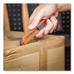 Snap-Off Utility Knife Set, 9 mm Knife, 18 mm Knife, Orange/Black