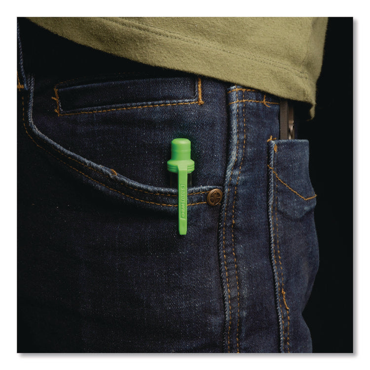 6-Way Pen-Style Screw/Nut Driver, Phillips/Slotted Bits, Metric Sockets, 5.38" Long, Black/Green, Green/Clear, 4/Pack
