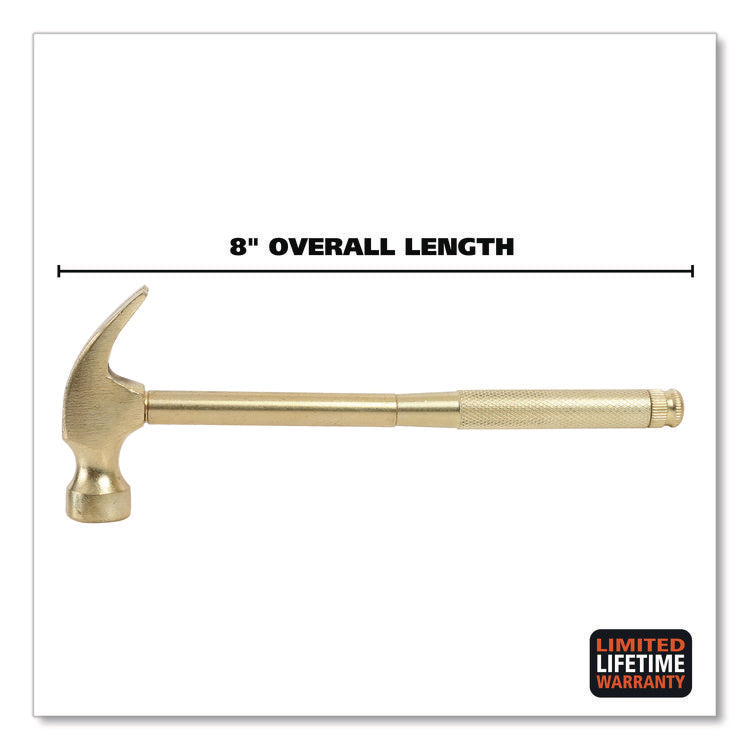 5-in-1 Carpenter's Hammer with Nesting Handle Containing Four Screwdrivers, 6.5" Long Gold Handle