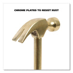 5-in-1 Carpenter's Hammer with Nesting Handle Containing Four Screwdrivers, 6.5" Long Gold Handle