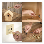 5-in-1 Carpenter's Hammer with Nesting Handle Containing Four Screwdrivers, 6.5" Long Gold Handle