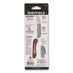 Quick Change Lock Back Utility Knife, 1.25" Blade, 3.5" Aluminum Handle, Red
