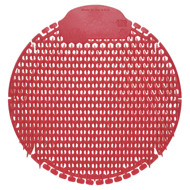 Slant7 with Terminator Urinal Screen, Forest Scent, Red, 30/Carton