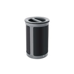 ENHANCE Series Waste Receptacle, Dual Top Hole, 23 gal, Metal, Pearl Gray/Umbra Gray