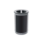 ENHANCE Series Waste Receptacle, Dual Top Hole, 23 gal, Metal, Pearl Gray/Umbra Gray