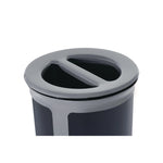 ENHANCE Series Waste Receptacle, Dual Top Hole, 23 gal, Metal, Pearl Gray/Umbra Gray