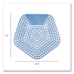 Anti-Splash Urinal Screen, Clean Cotton Scent, Blue, 0.11 oz, 10/Box