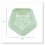 Anti-Splash Urinal Screen, Cucumber Twist Scent, Green, 0.11 oz, 10/Box