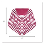 Anti-Splash Urinal Screen, Apple Cinnamon Scent, Red, 0.11 oz, 10/Box