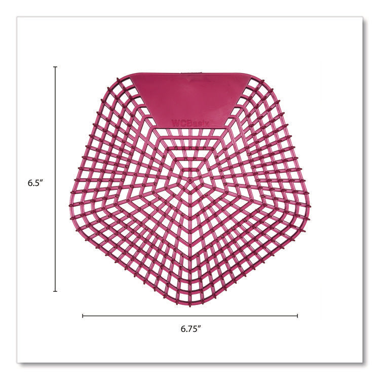 Anti-Splash Urinal Screen, Apple Cinnamon Scent, Red, 0.11 oz, 10/Box