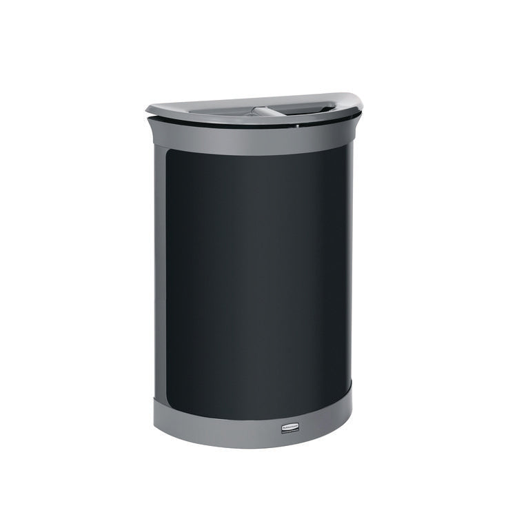 ENHANCE Series Waste Receptacle, Dual Top Hole, 11.5 gal, Metal, Pearl Gray/Umbra Gray