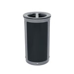 ENHANCE Series Waste Receptacle, Dual Top Hole, 33 gal, Metal, Pearl Gray/Umbra Gray