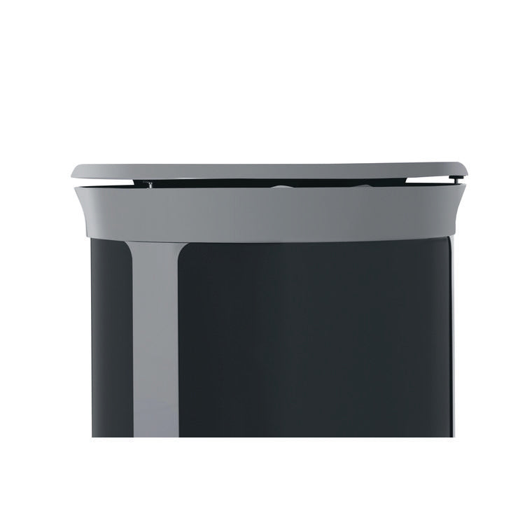 ENHANCE Series Waste Receptacle, Dual Top Hole, 33 gal, Metal, Pearl Gray/Umbra Gray