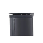 ENHANCE Series Waste Receptacle, Dual Top Hole, 33 gal, Metal, Jet Black Metallic