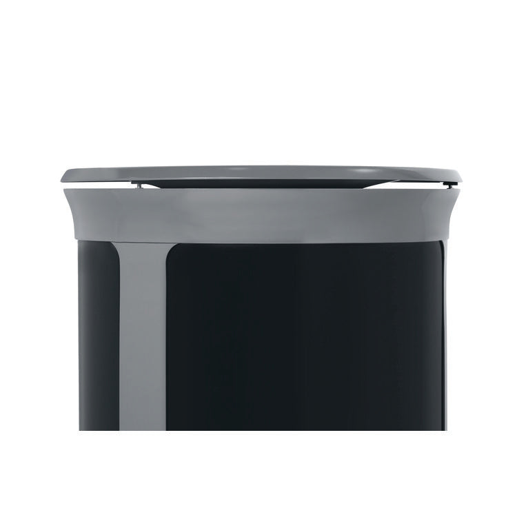 ENHANCE Series Waste Receptacle, 33 gal, Metal, Pearl Gray/Umbra Gray