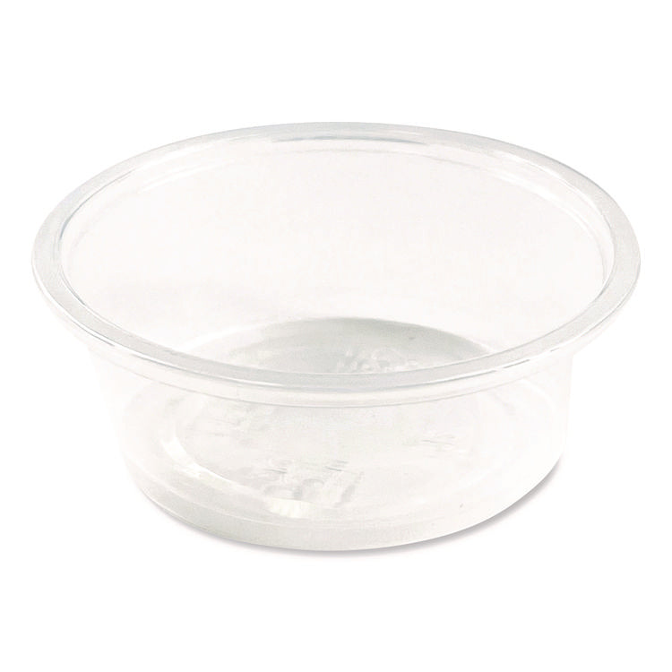 Souffle/Portion Cups, 1.5 oz, Plastic, Translucent, 2,500/Carton