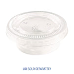 Souffle/Portion Cups, 1.5 oz, Plastic, Translucent, 2,500/Carton