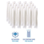 Souffle/Portion Cups, 1.5 oz, Plastic, Translucent, 2,500/Carton