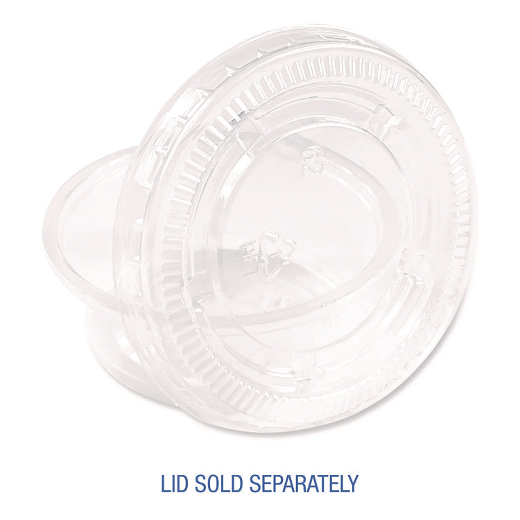 Souffle/Portion Cups, 1.5 oz, Plastic, Translucent, 2,500/Carton