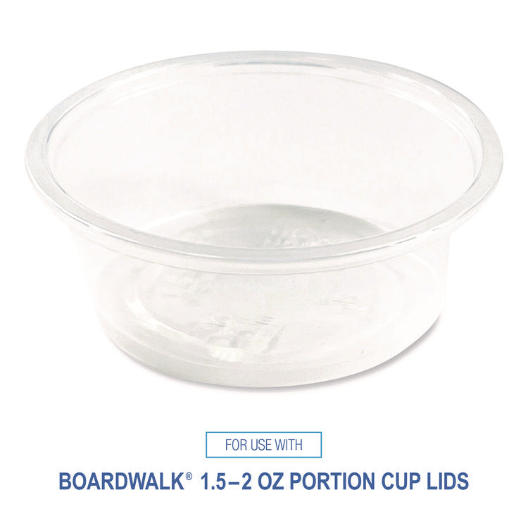Souffle/Portion Cups, 1.5 oz, Plastic, Translucent, 2,500/Carton