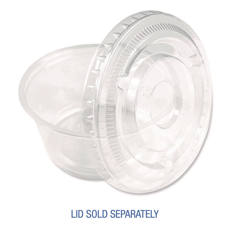 Souffle/Portion Cups, 3.25 oz, Plastic, Translucent, 2,500/Carton