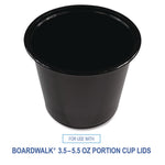 Souffle/Portion Cups, 5.5 oz, Plastic, Black, 2,500/Carton