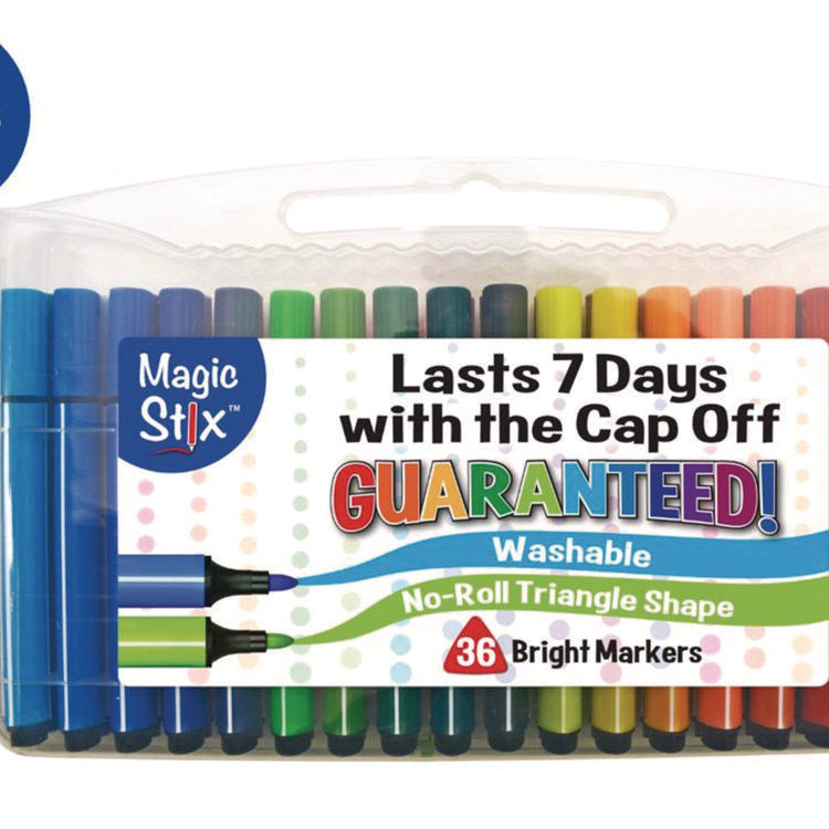 Magic Tri Stix Set, 36 Assorted Colors, 36/Set, 12 Sets/Carton