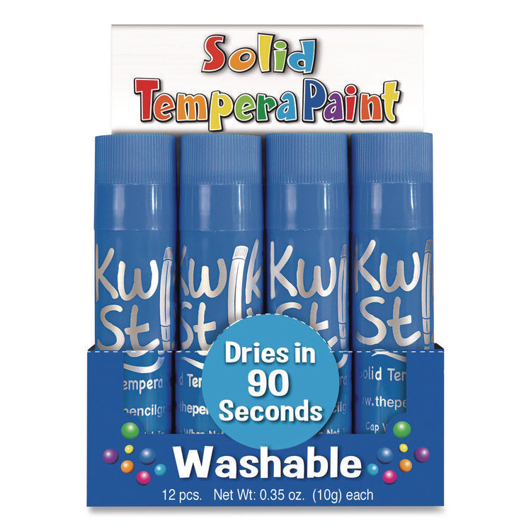 Kwik Stix Single Color Pack, 0.7" x 3.5", Light Blue, 12/Pack, 12 Packs/Carton