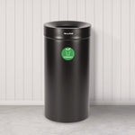 27 Gallon Black Stainless Steel Compost Can