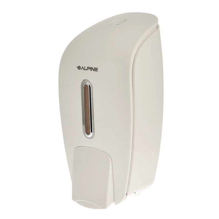 Surface Mounted Soap and Hand Sanitizer Dispenser, 27 oz, 4.1 x 4.6 x 9.6, White