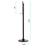 Automatic Foam Hand Sanitizer/Soap Dispenser with Floor Stand, 40 oz, 4.48 x 6 x 45, White