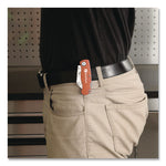 Quick Change Lock Back Utility Knife, 3.5" Aluminum Handle, Orange