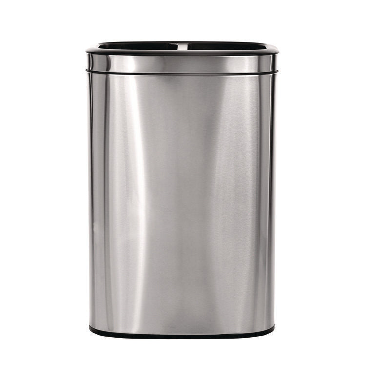 10.5 Gallon Stainless Steel Open Top Dual Compartment Trash Can