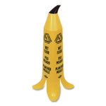 Banana Wet Floor Cones, 14.25 X 14.25 X 36.75, Yellow/brown/black