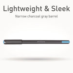 PENTONIC Ballpoint Pen, Stick, Medium 1 mm, Assorted Ink Colors, Charcoal Gray Barrel, 25/Pack