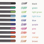 PENTONIC Ballpoint Pen, Stick, Medium 1 mm, Assorted Ink Colors, Charcoal Gray Barrel, 25/Pack