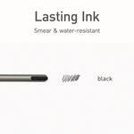 PENTONIC Ballpoint Pen, Stick, Medium 1 mm, Black Ink, Charcoal Gray Barrel, 25/Pack