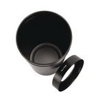 27 Gallon Stainless Steel Commercial Indoor Trash Can, Black