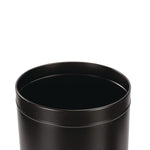 27 Gallon Stainless Steel Commercial Indoor Trash Can, Black