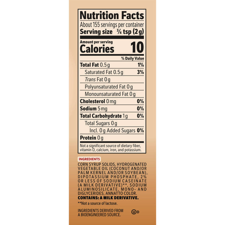 Non-Dairy Powdered Creamer, Original, 11 Oz Canister, 12/carton