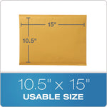 Kraft Bubble Mailers, Barrier Bubble Cushion, Redi-Seal Adhesive Closure, 10.5 x 15, Brown Kraft, 25/Pack