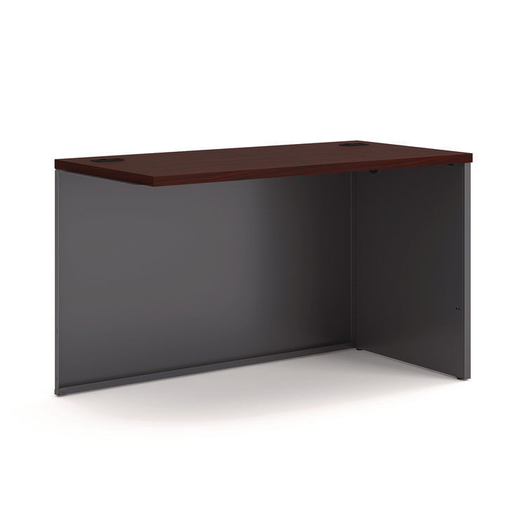 38000 Series Return Shell, Right, 48w x 24d x 29.5h, Mahogany/Charcoal