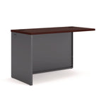 38000 Series Return Shell, Left, 48w x 24d x 29.5h, Mahogany/Charcoal