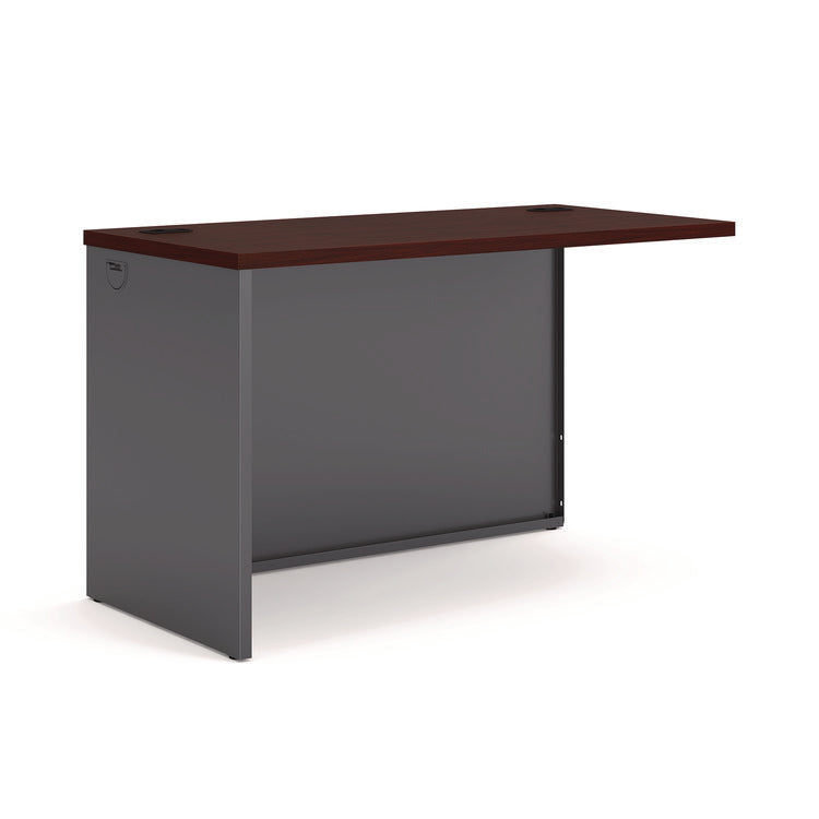 38000 Series Return Shell, Left, 48w x 24d x 29.5h, Mahogany/Charcoal
