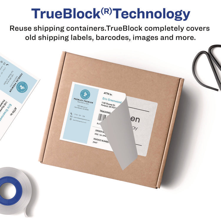 Shipping Labels With Trueblock Technology, Inkjet/laser Printers, 4 X 3, White, 2/sheet, 20 Sheets/pack
