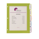 Big Tab Ultralast Plastic Dividers, 5-Tab, 11 X 8.5, Assorted, 1 Set