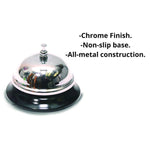Call Bells, 3.5", Chrome, 36/Carton