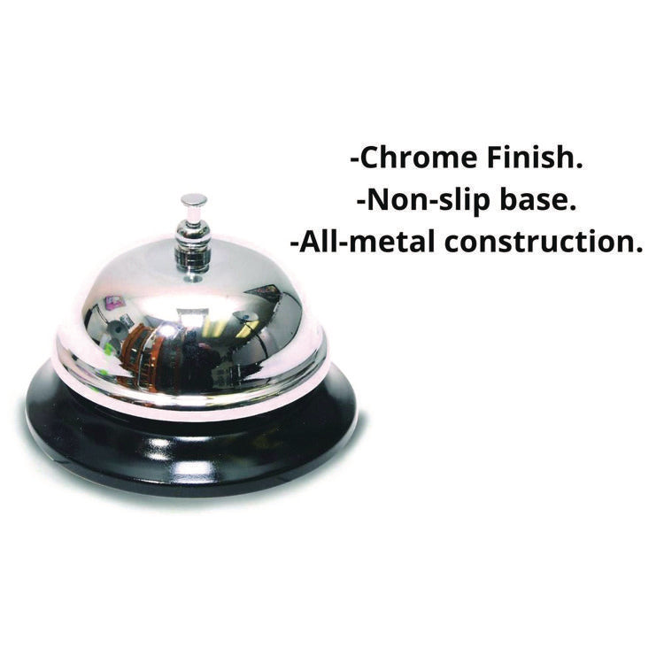 Call Bells, 3.5", Chrome, 36/Carton