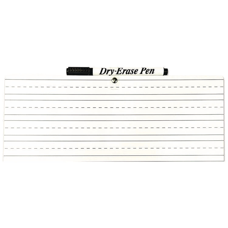 Dry Erase Whiteboard Student Starter Kits with Markers and Erasers, 11.75" x 9", White Surface, 24/Carton